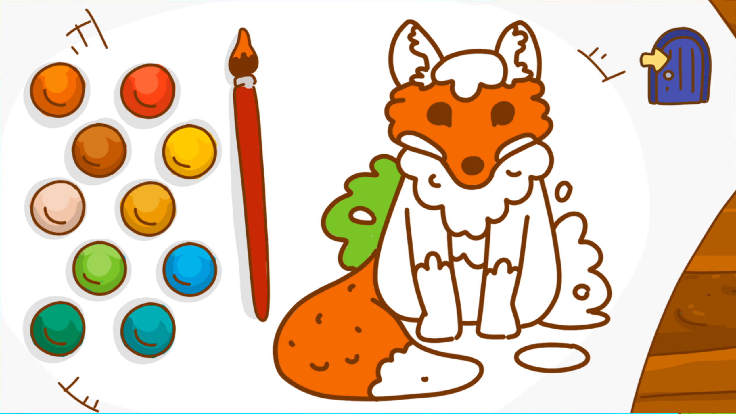 Jogo de pintura e cores